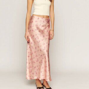 Reformation Layla Silk Skirt – Myrna – Size 8 (NWT)